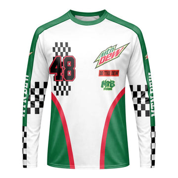 Mountain Dew Racing 48 Downhill Jersey - front view mockup