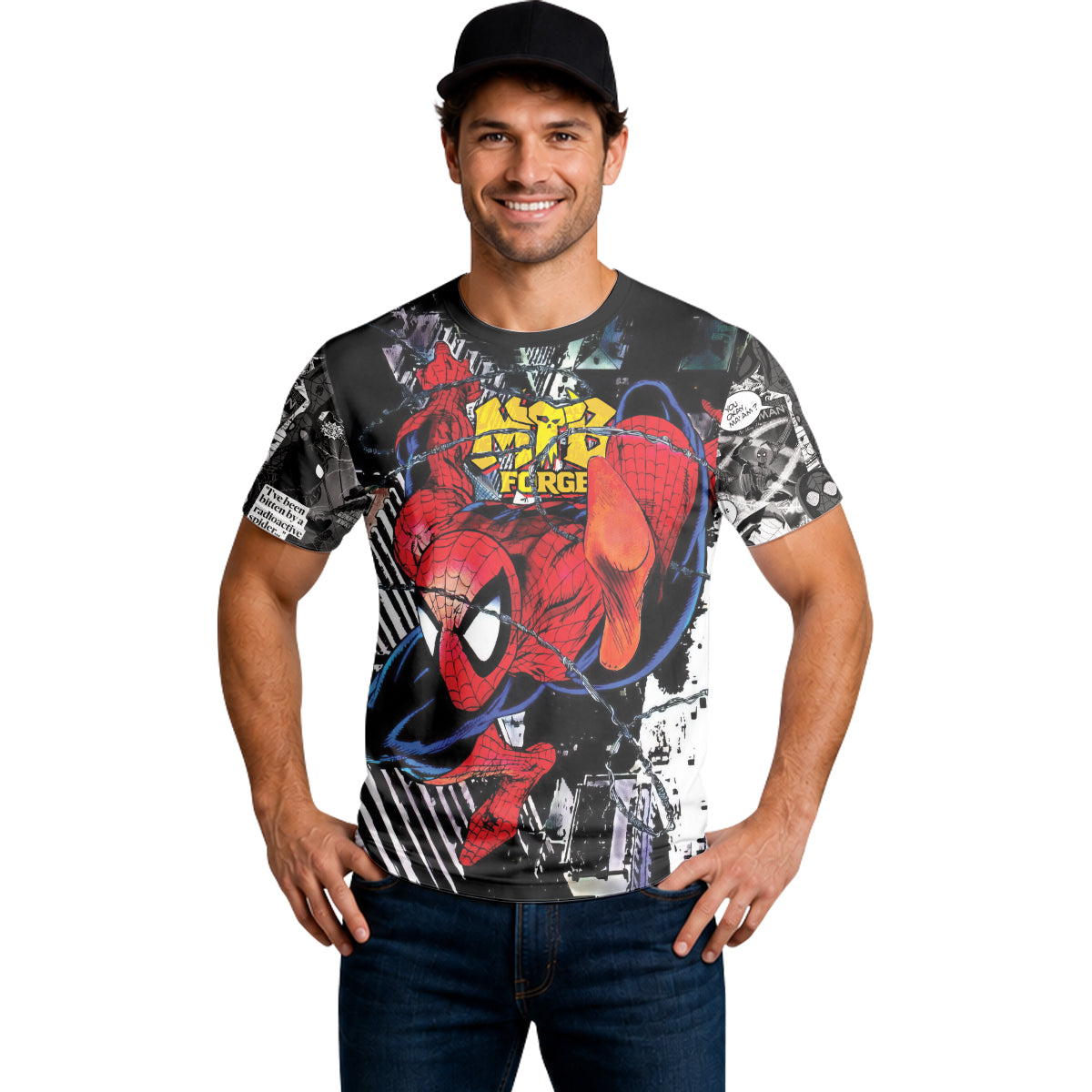 Spider-Man Web Swing Short Sleeve Mountain Bike Jersey