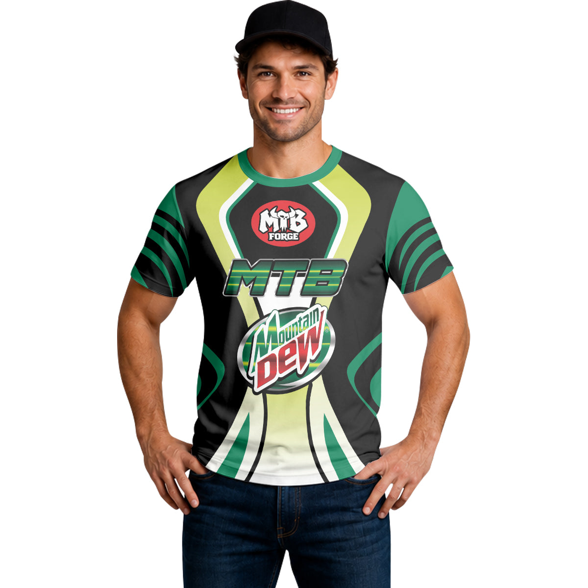 Mountain Dew MTB Retro Short Sleeve Mountain Bike Jersey