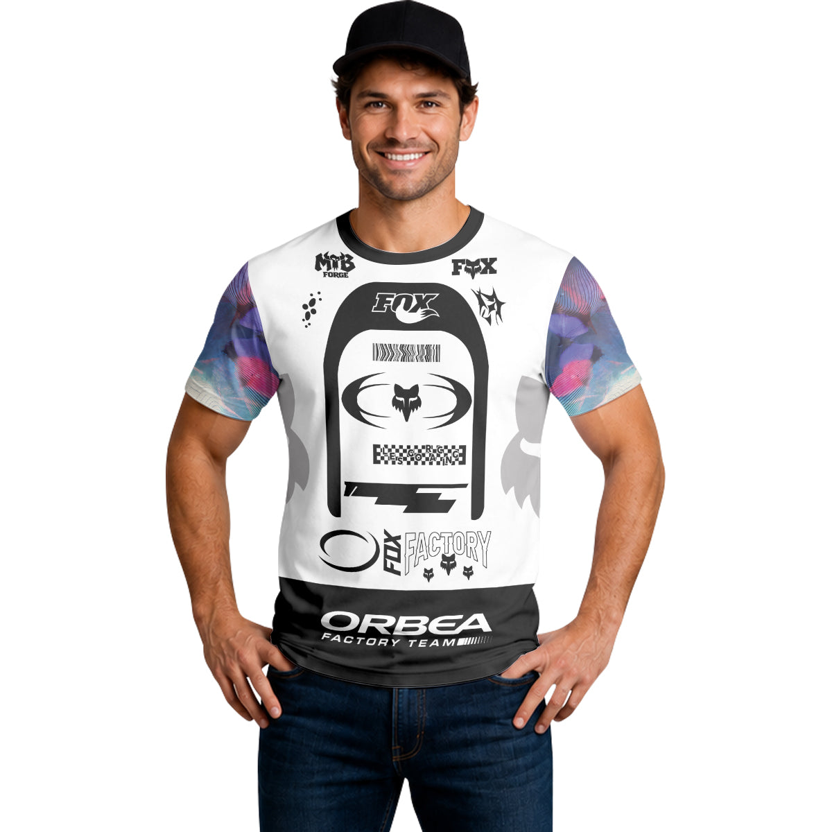 Orbea Fox Factory Prism Short Sleeve Mountain Bike Jersey