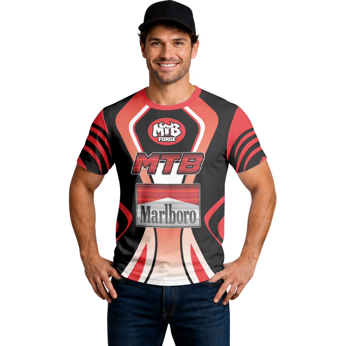 Marlboro MTB Retro Short Sleeve Mountain Bike Jersey