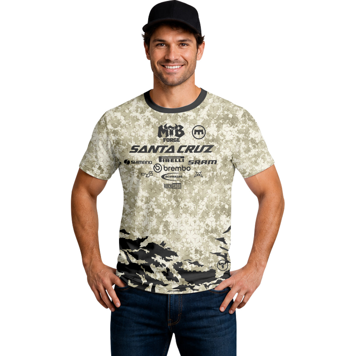 Santa Cruz Desert Camo Short Sleeve Mountain Bike Jersey