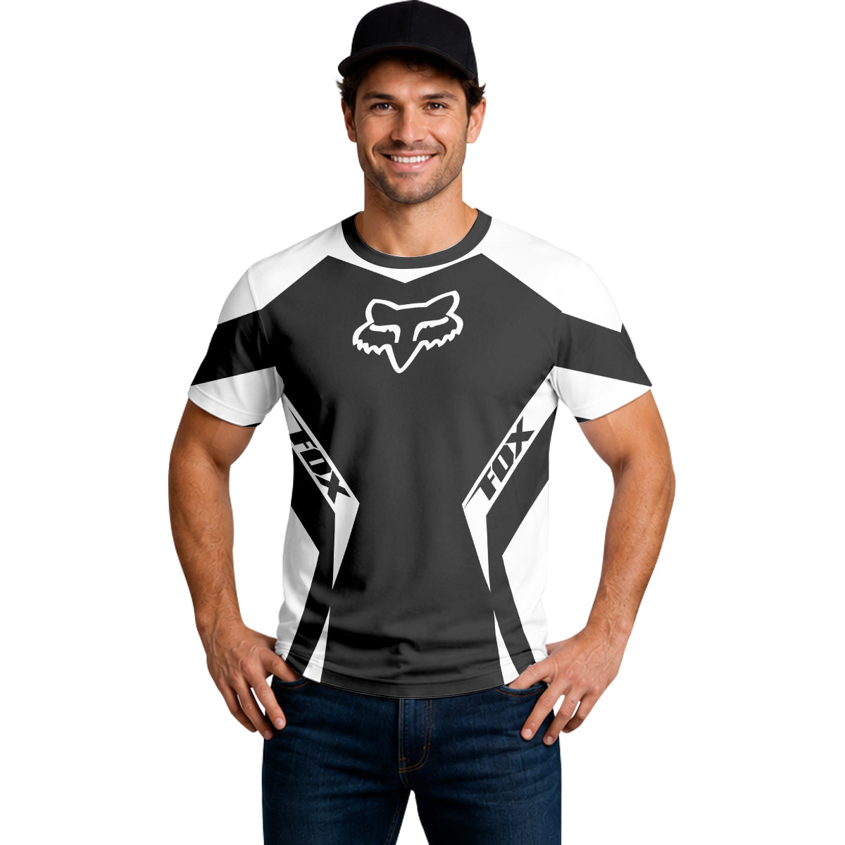 Fox Blackout Factory Short Sleeve Mountain Bike Jersey
