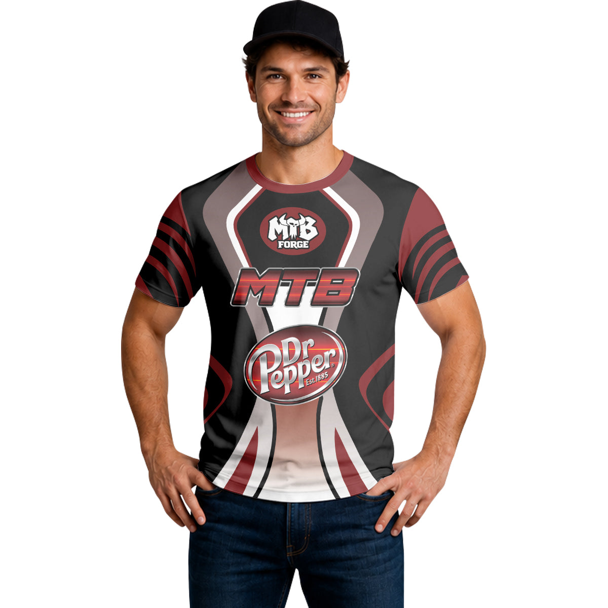 Dr Pepper MTB Retro Short Sleeve Mountain Bike Jersey