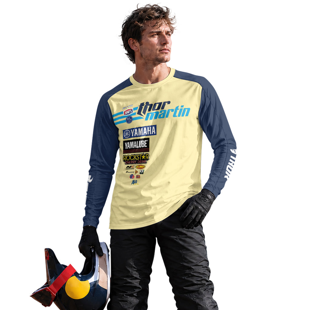 Alex Martin #26 Thor Yamaha Rockstar Energy Long Sleeve Motocross Jersey – Lifestyle View