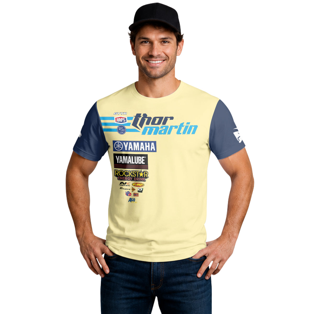 Alex Martin #26 Thor Yamaha Rockstar Energy Short Sleeve Motocross Jersey – Lifestyle View