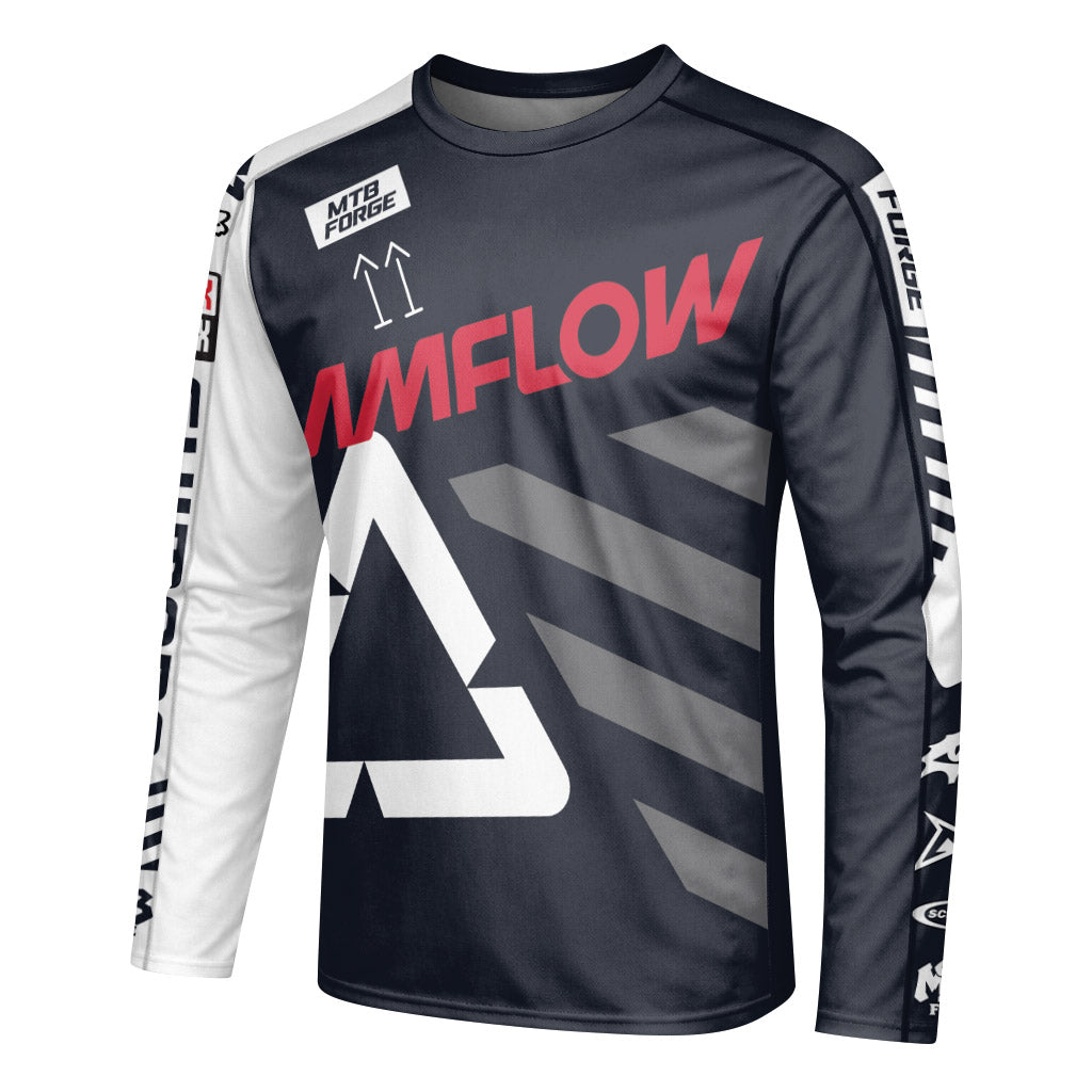 AMFlow Santa Cruz Gravity Downhill Jersey | Santa Cruz Gravity Jersey - left side mockup