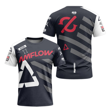 AMFlow Santa Cruz Gravity Race T-Shirt | AMFlow Mountain Biking TEE - front and back view