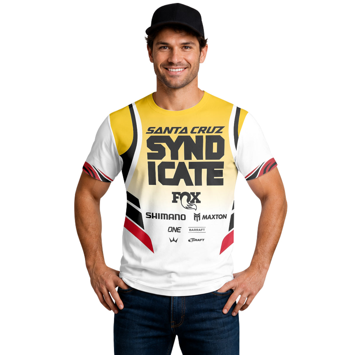 Andreas Kolb #66 Santa Cruz Syndicate Short Sleeve Mountain Bike Jersey – Lifestyle View