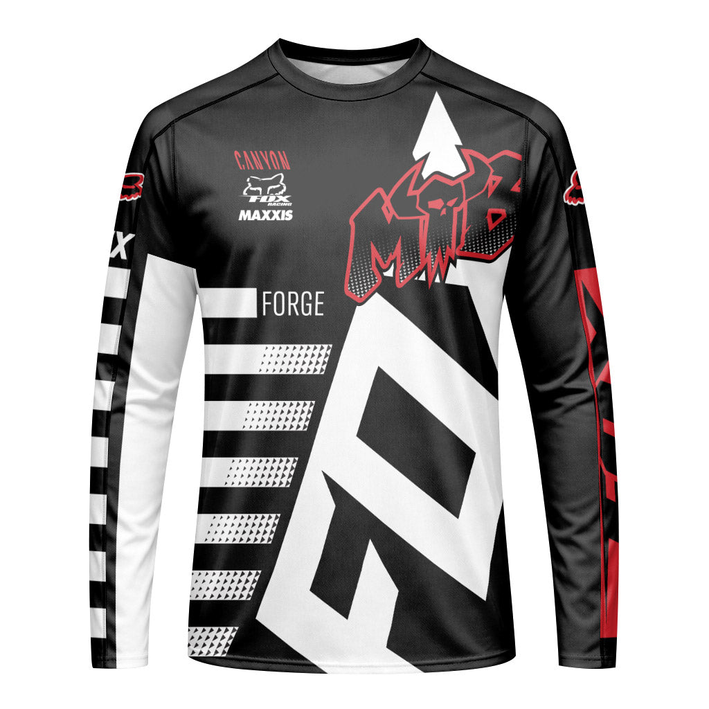 Canyon Forge Mono Strike Downhill Jersey | Canyon Gravity MTB Jersey - front view mockup