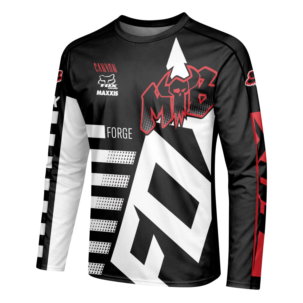 Canyon Forge Mono Strike Downhill Jersey | Canyon Gravity MTB Jersey - left side mockup