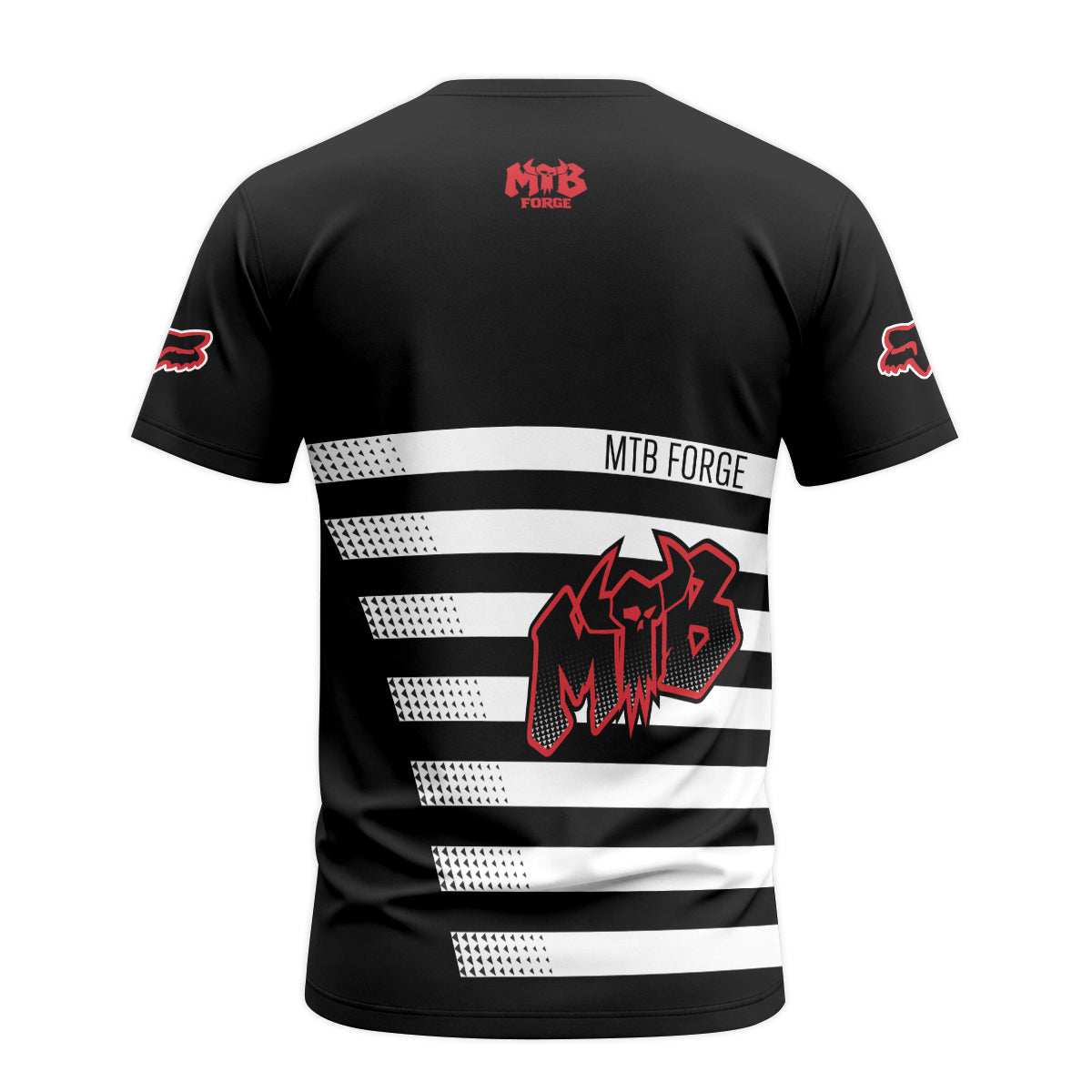 Canyon Forge Mono Strike Race T-Shirt | Canyon Downhill Rider T-Shirt - back view mockup