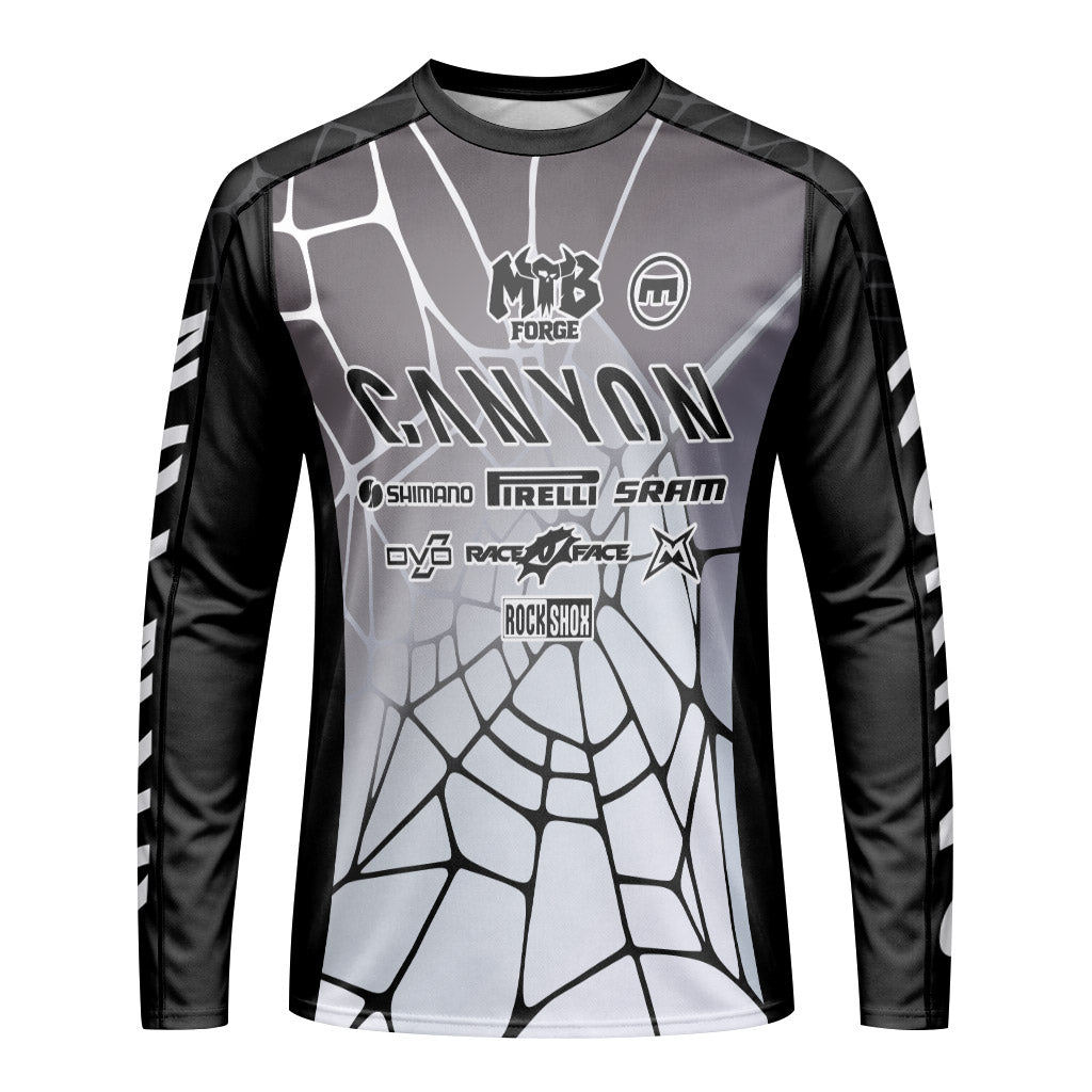 Canyon Webline Downhill Jersey | Canyon Freeride Mountain Bike Jersey - front view mockup