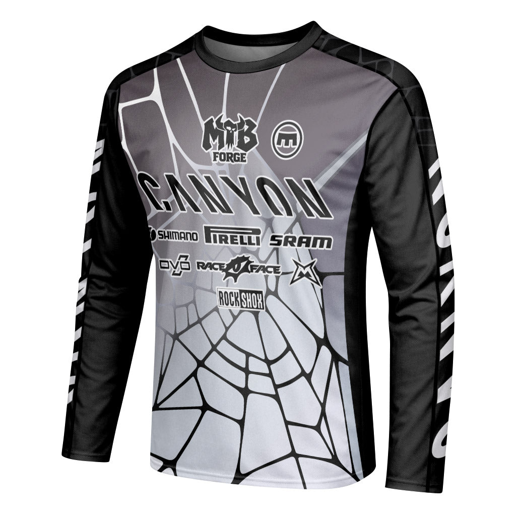 Canyon Webline Downhill Jersey | Canyon Freeride Mountain Bike Jersey - left side mockup