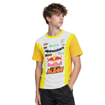Chase Sexton 4 Red Bull KTM Yellow White Factory Youth Short Sleeve Motocross Jersey – Boy Lifestyle View