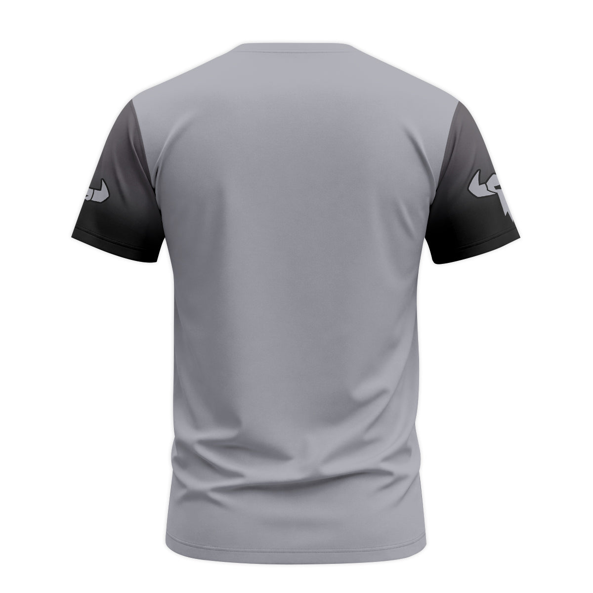 Commencal MTB Forge Gray Black Short Sleeve Mountain Bike Jersey – Back View Mockup