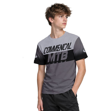 Commencal MTB Forge Gray Black Youth Short Sleeve Mountain Bike Jersey – Boy Lifestyle View