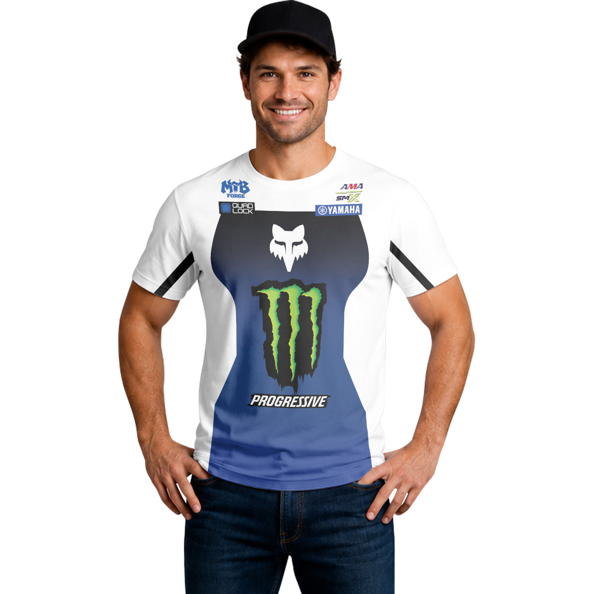 Deegan 1W Monster Energy Yamaha Progressive Short Sleeve Motocross Jersey - lifestyle view