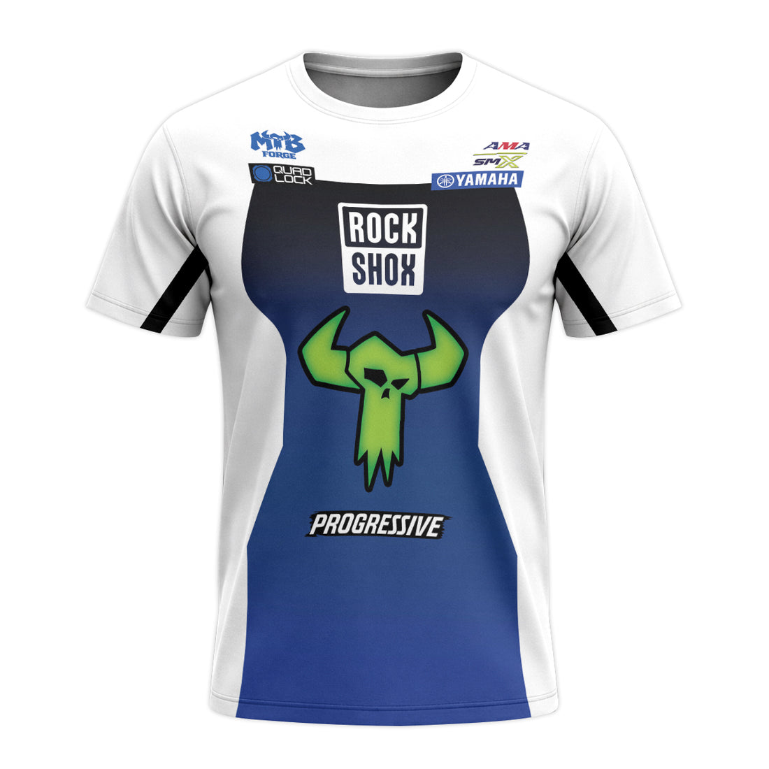 Deegan 1W Yamaha Progressive Short Sleeve Motocross Jersey – Front and Back View