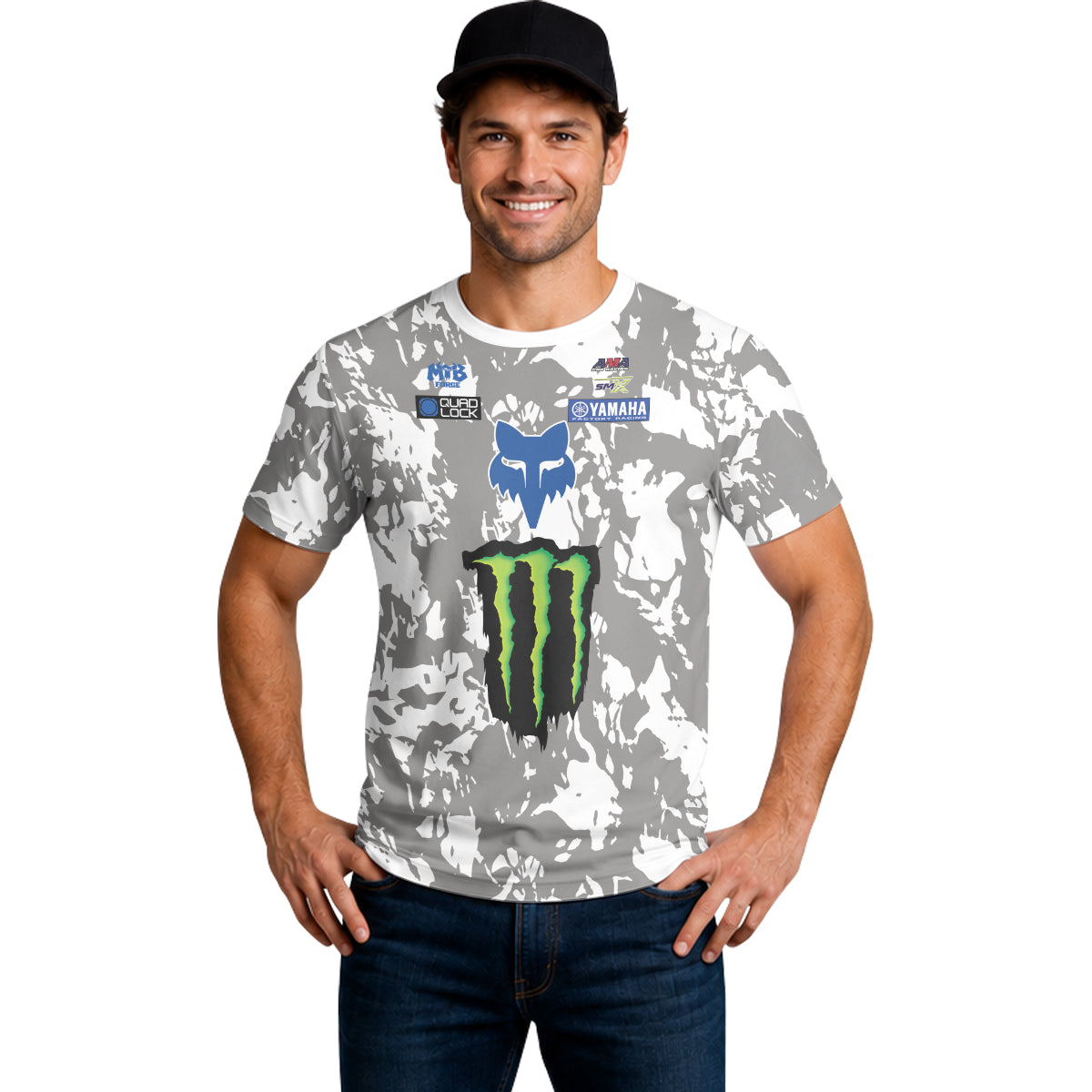 Deegan 38 Monster Yamaha Camo Short Sleeve Motocross Jersey - lifestyle view