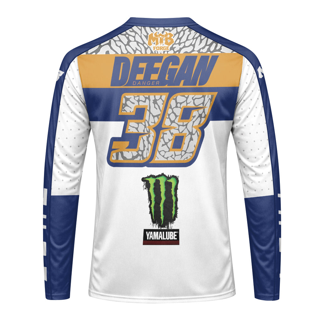 Deegan 38 Thor Yamaha Monster Energy Long Sleeve Motocross Jersey - front view mockup