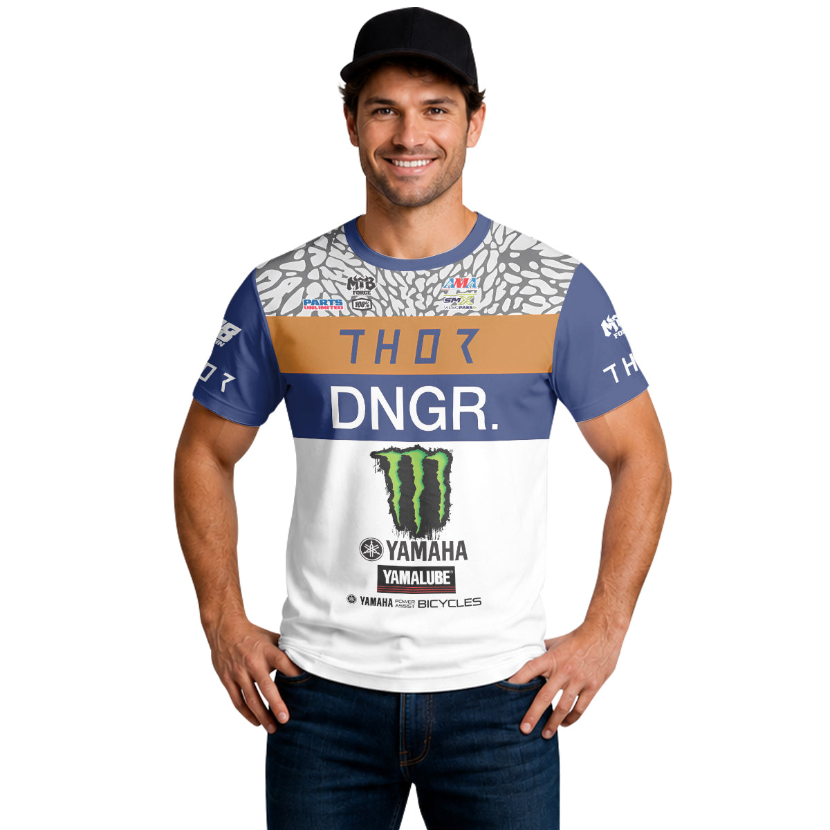 Deegan 38 Thor Yamaha Monster Energy Short Sleeve Motocross Jersey - lifestyle view