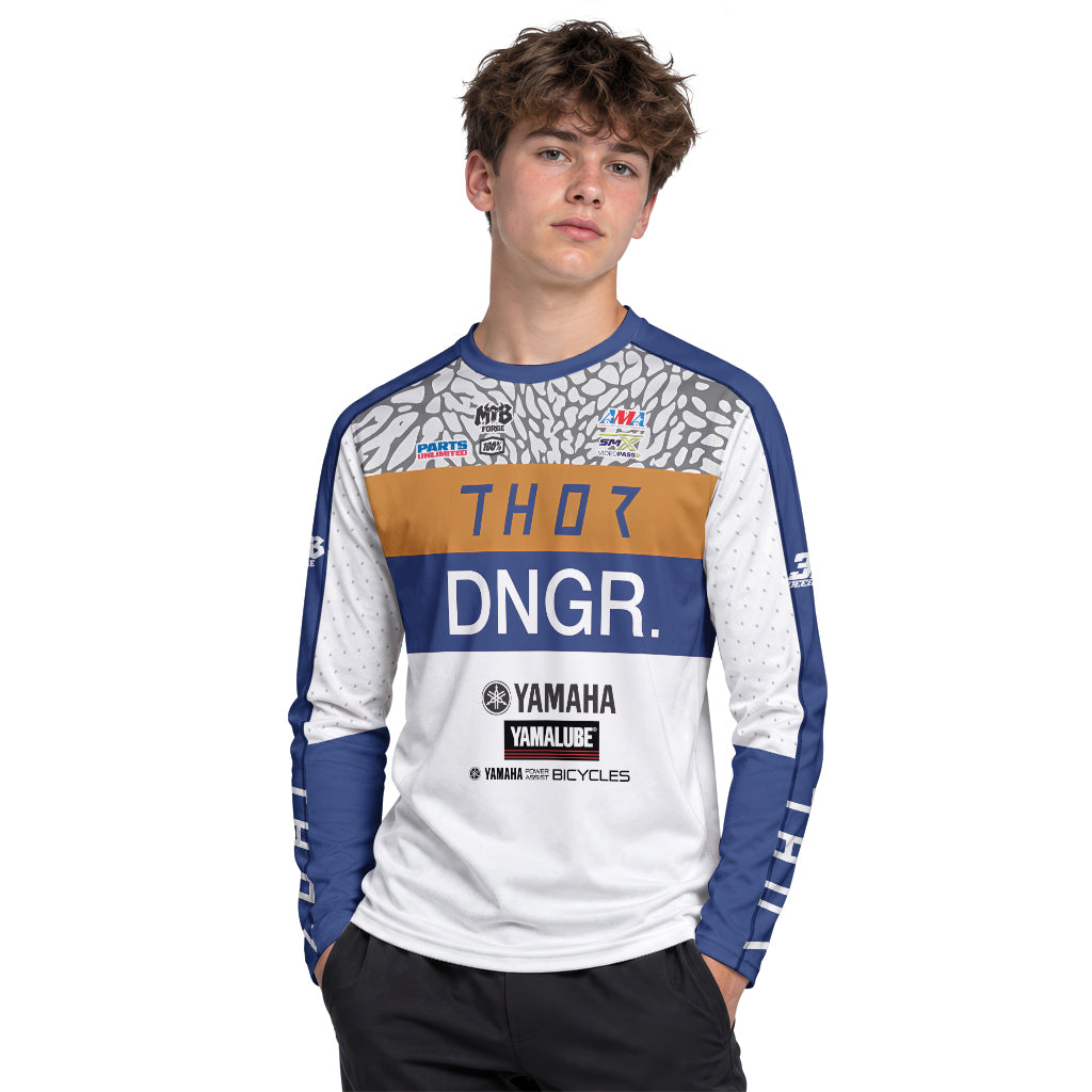 Deegan 38 Thor Yamaha Youth Long Sleeve Motocross Jersey – Boy Lifestyle View