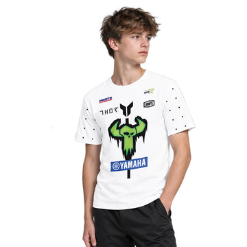 Deegan Danger 1 Yamaha White Neon Camo Youth Short Sleeve Motocross Jersey – Boy Lifestyle View