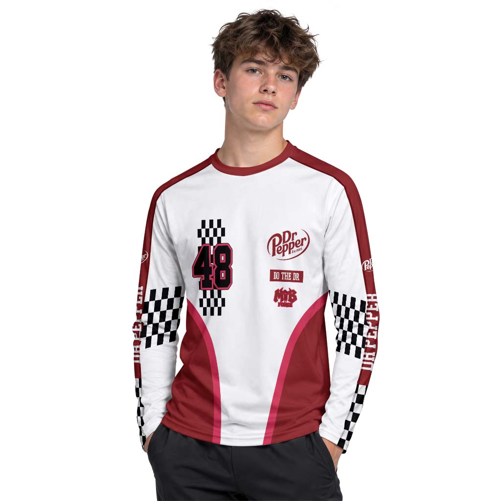 Dr Pepper Racing 48 Youth Long Sleeve Motocross Jersey – Boy Lifestyle View