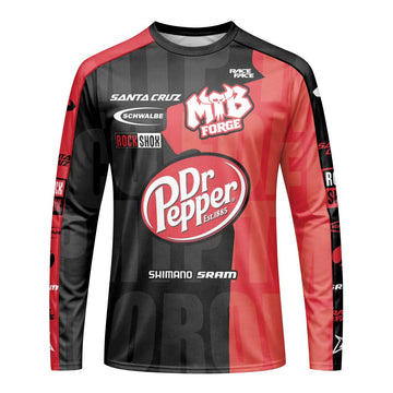 Dr Pepper Santa Cruz Downhill Jersey | Dr Pepper MTB Race Jersey - front view mockup