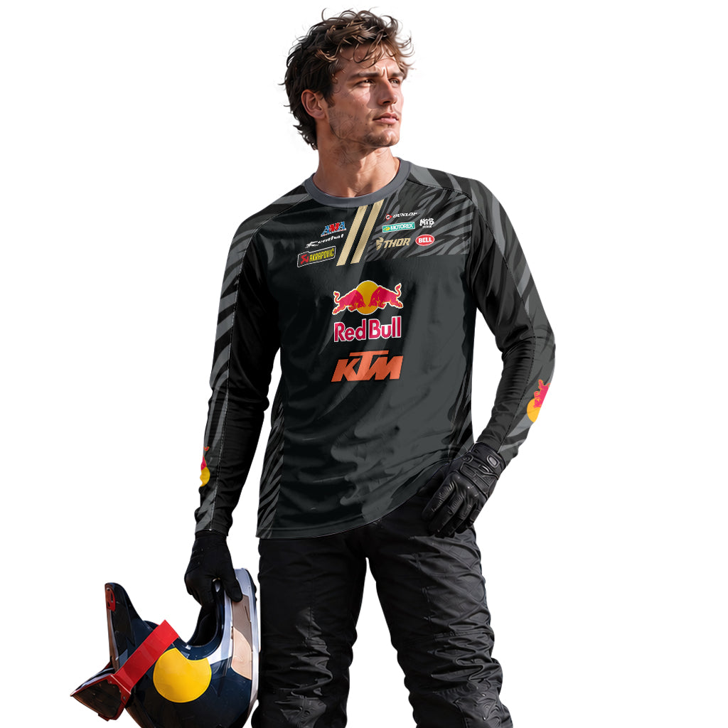 Dungey #1 Red Bull KTM Black Gold Long Sleeve Motocross Jersey – Lifestyle View
