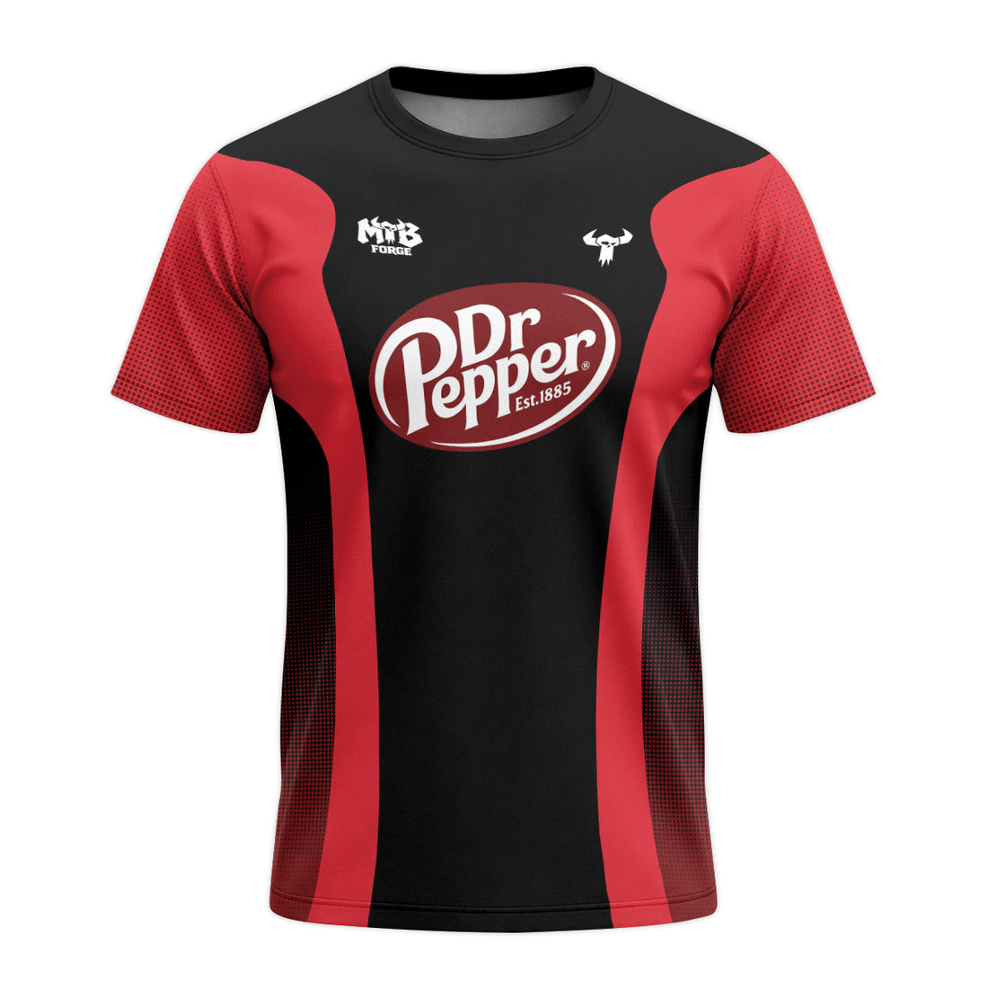 Factory Dr Pepper Short Sleeve Mountain Bike Jersey – Front and Back View