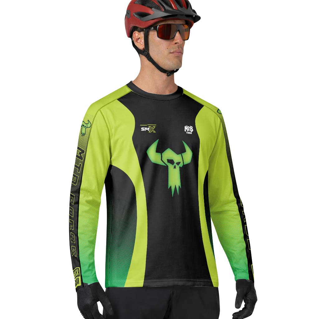 Factory Long Sleeve Mountain Bike Jersey – Lifestyle View
