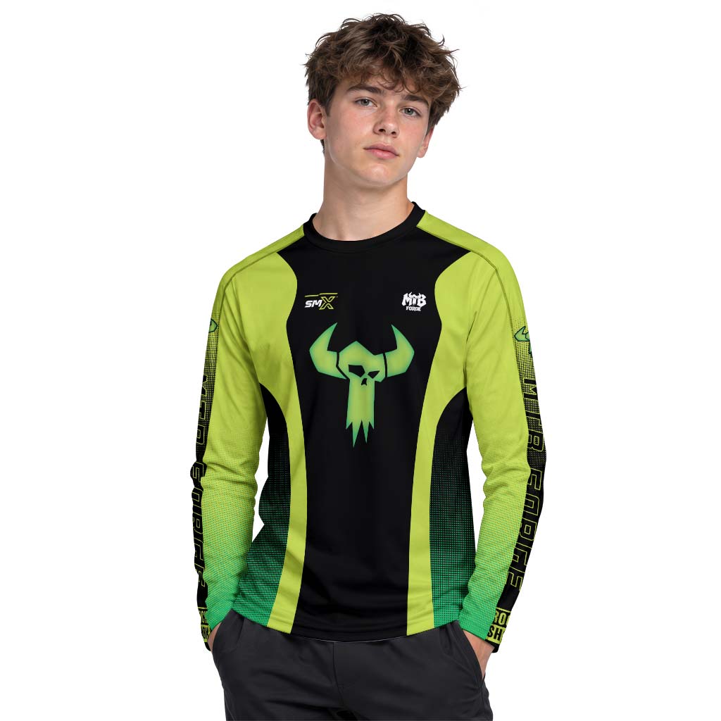 Factory Youth Long Sleeve Mountain Bike Jersey – Boy Lifestyle View