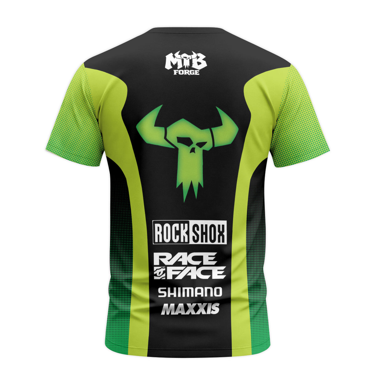 Factory Youth Short Sleeve Mountain Bike Jersey – Back View Mockup