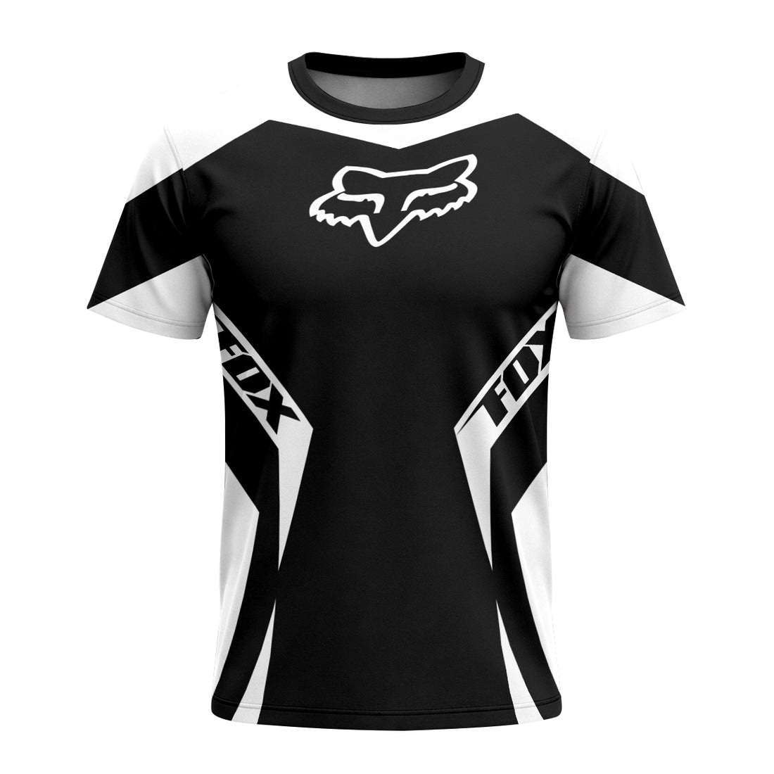 Fox Blackout Factory Short Sleeve Mountain Bike Jersey - front and back view