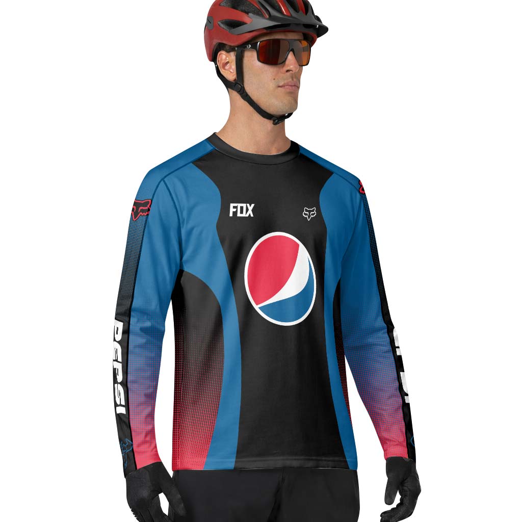 Fox Factory Pepsi Long Sleeve Mountain Bike Jersey - lifestyle view