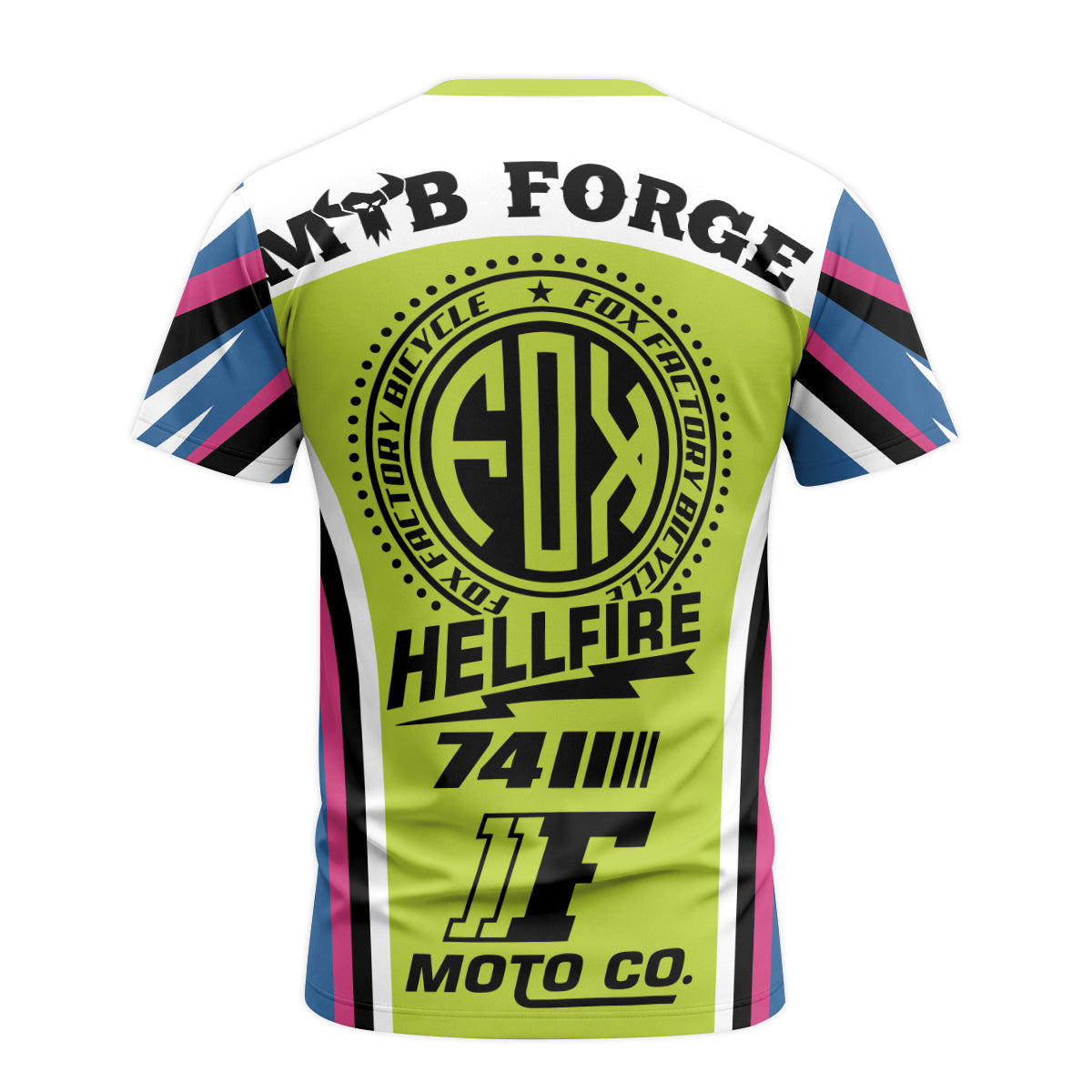 Fox Factory Voltage 360 Short Sleeve Mountain Bike Jersey | Fox Jersey - back view mockup