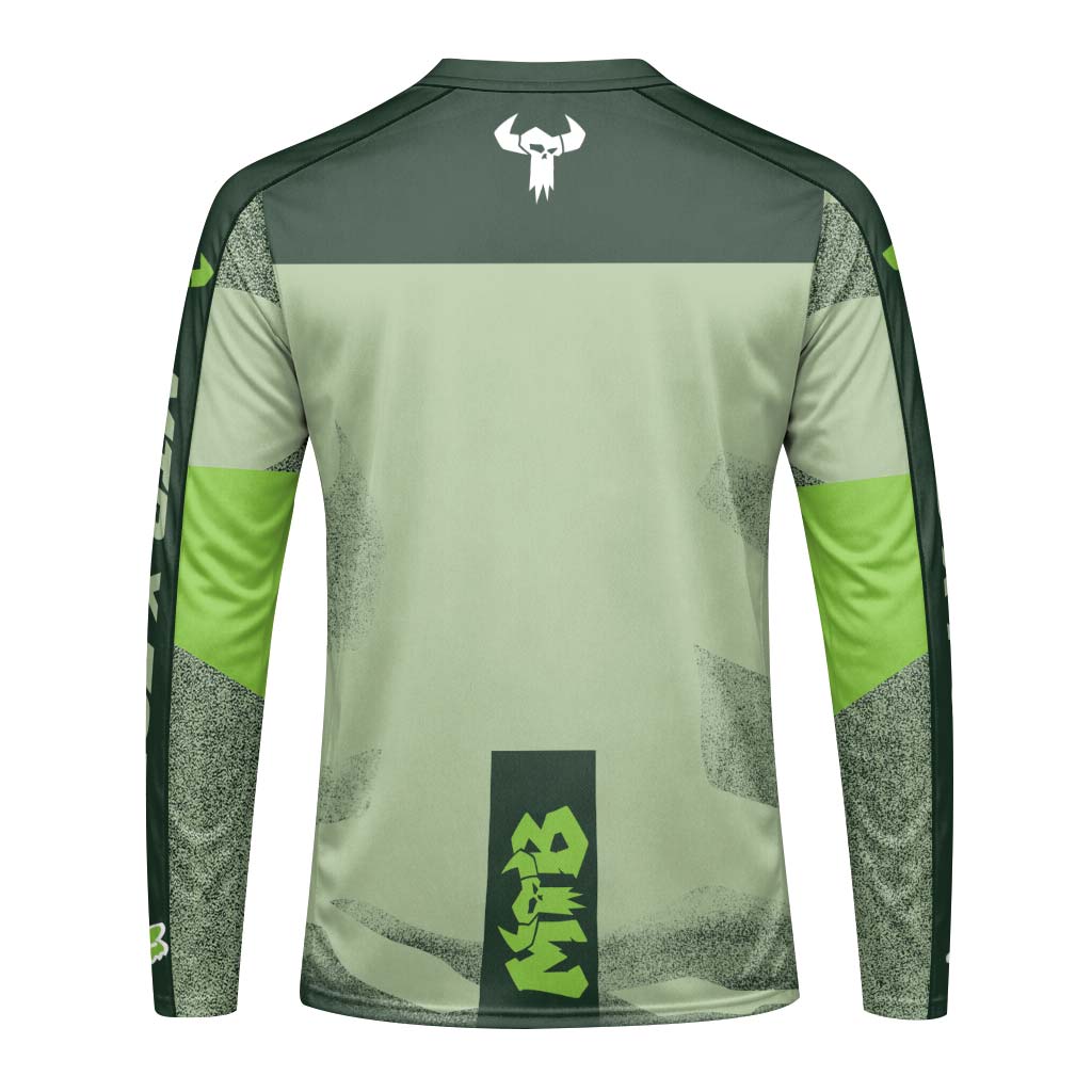 Fox X Factory Long Sleeve Mountain Bike Jersey | Fox Race Team Jersey - back view mockup