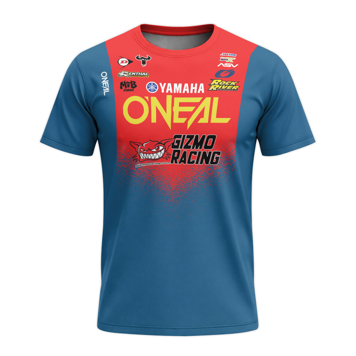 Fredrik Norén #63 O'Neal Yamaha Short Sleeve Motocross Jersey – Front View Mockup