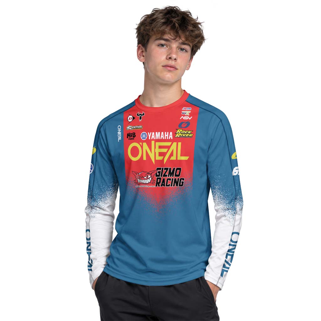 Fredrik Norén #63 O'Neal Yamaha Youth Long Sleeve Motocross Jersey – Boy Lifestyle View