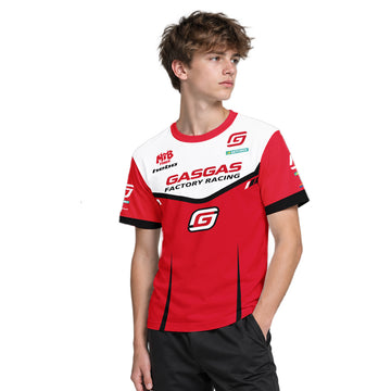 GASGAS Factory Racing Red Youth Short Sleeve Motocross Jersey – Boy Lifestyle View