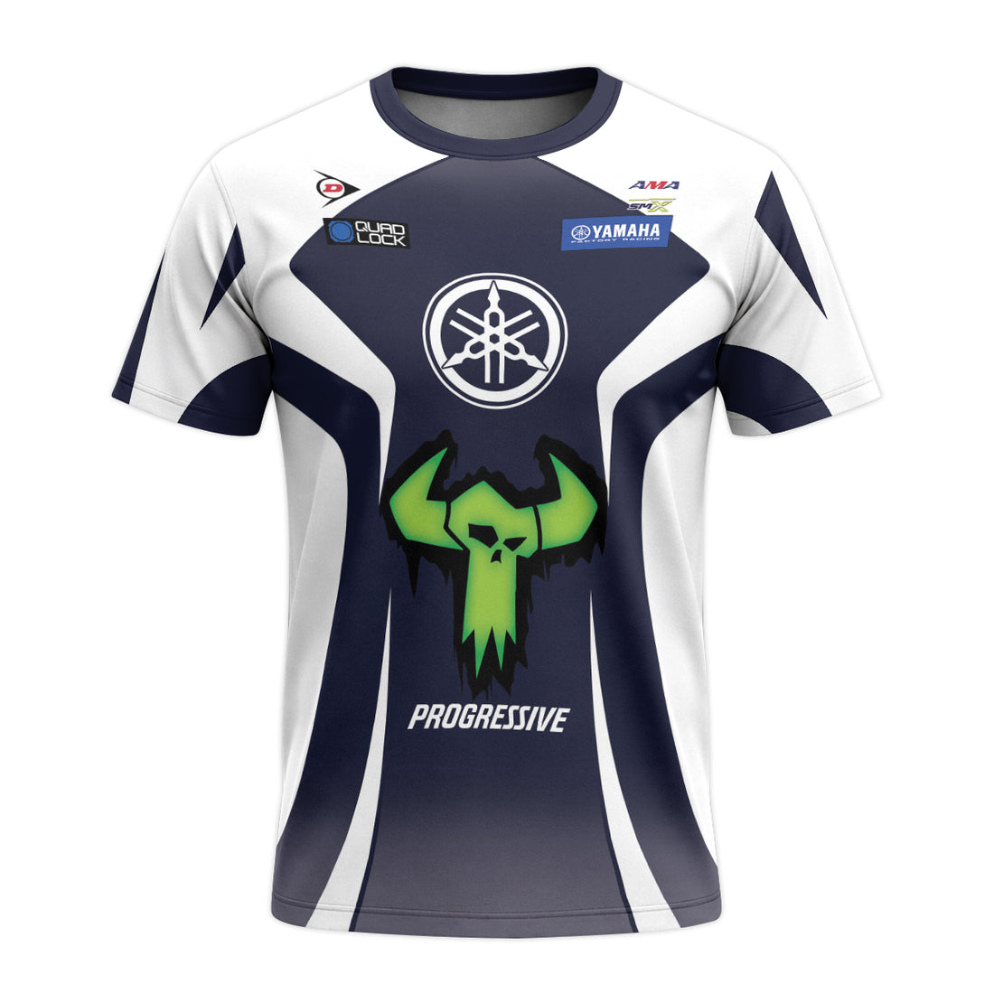 Haiden Deegan 1W Yamaha White Navy Short Sleeve Motocross Jersey