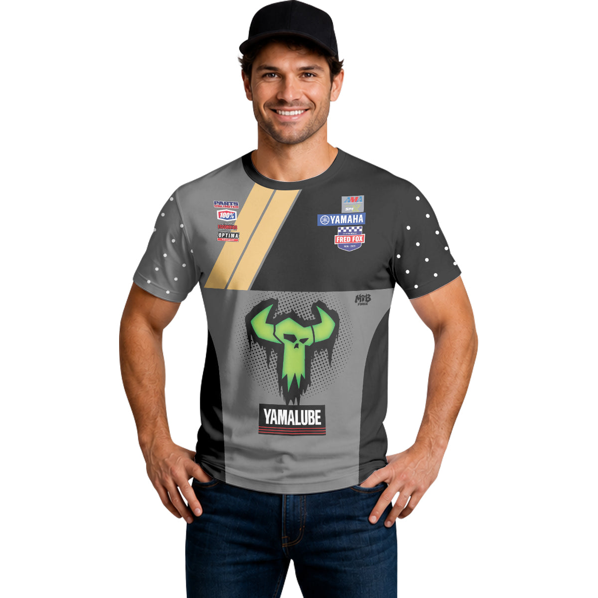 Haiden Deegan 238 Yamaha Black Gray Short Sleeve Motocross Jersey – Lifestyle View