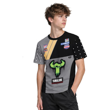 Haiden Deegan 238 Yamaha Black Gray Youth Short Sleeve Motocross Jersey – Boy Lifestyle View