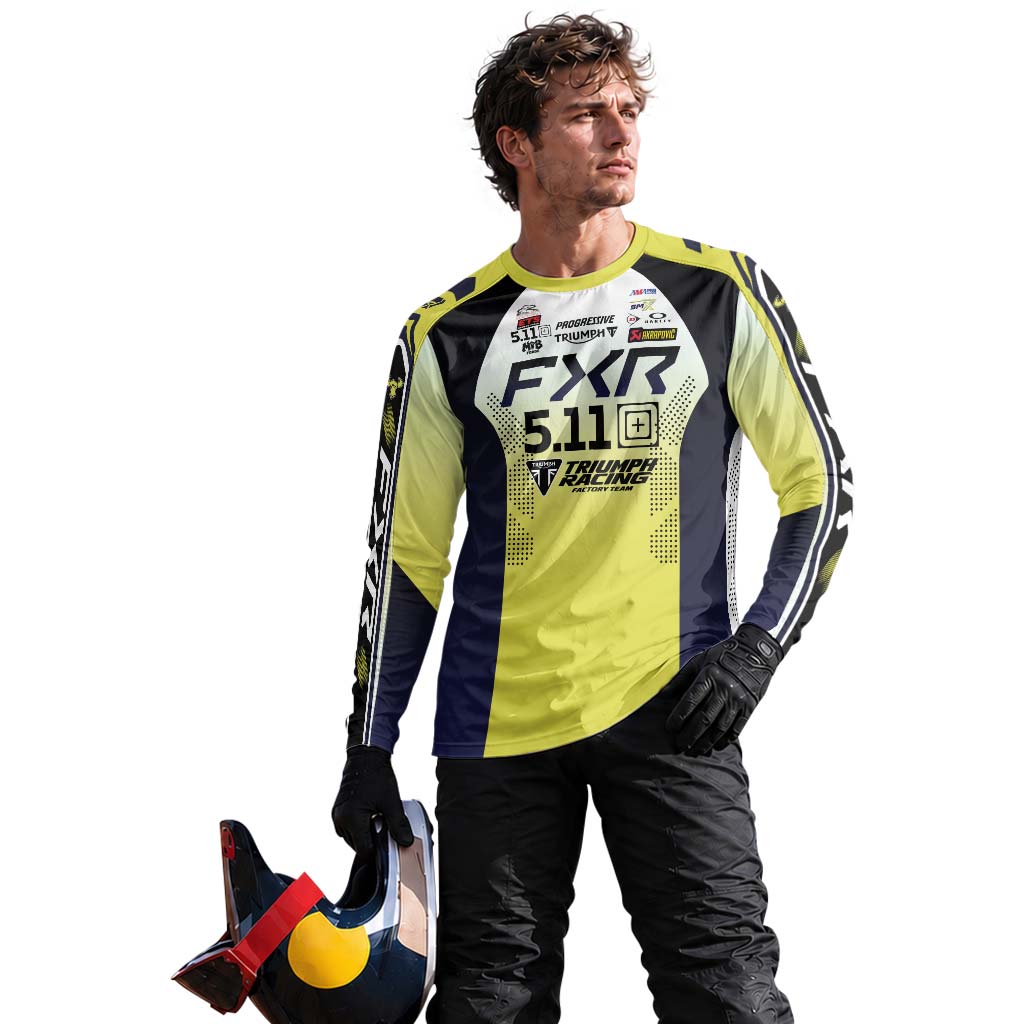 Jordon Smith 20 FXR Triumph Racing Long Sleeve Motocross Jersey – Lifestyle View