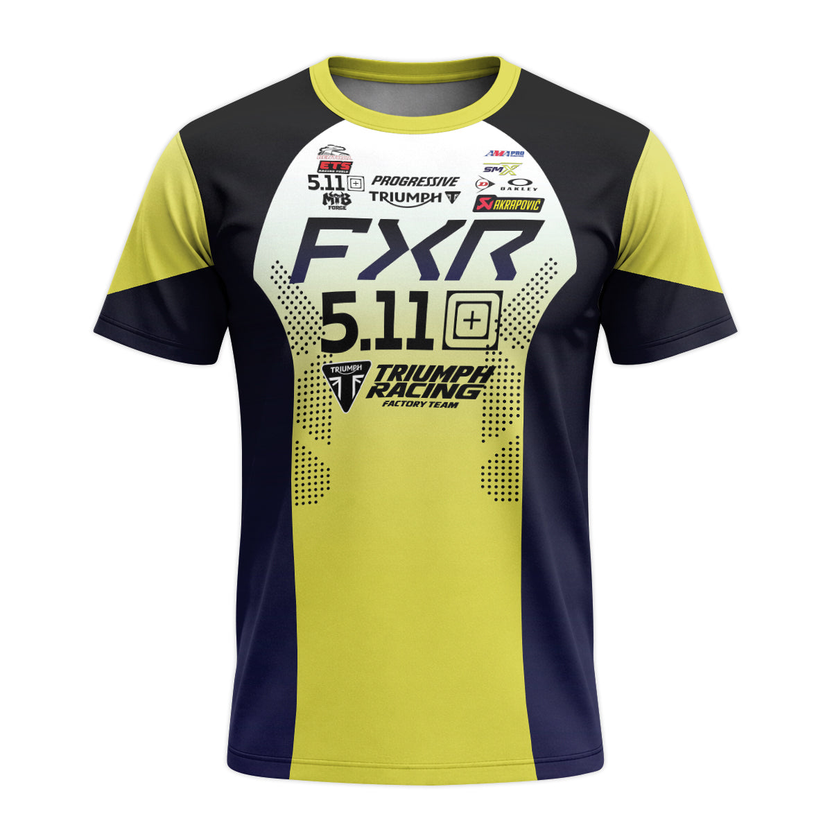 Jordon Smith 20 FXR Triumph Racing Short Sleeve Motocross Jersey – Front View Mockup