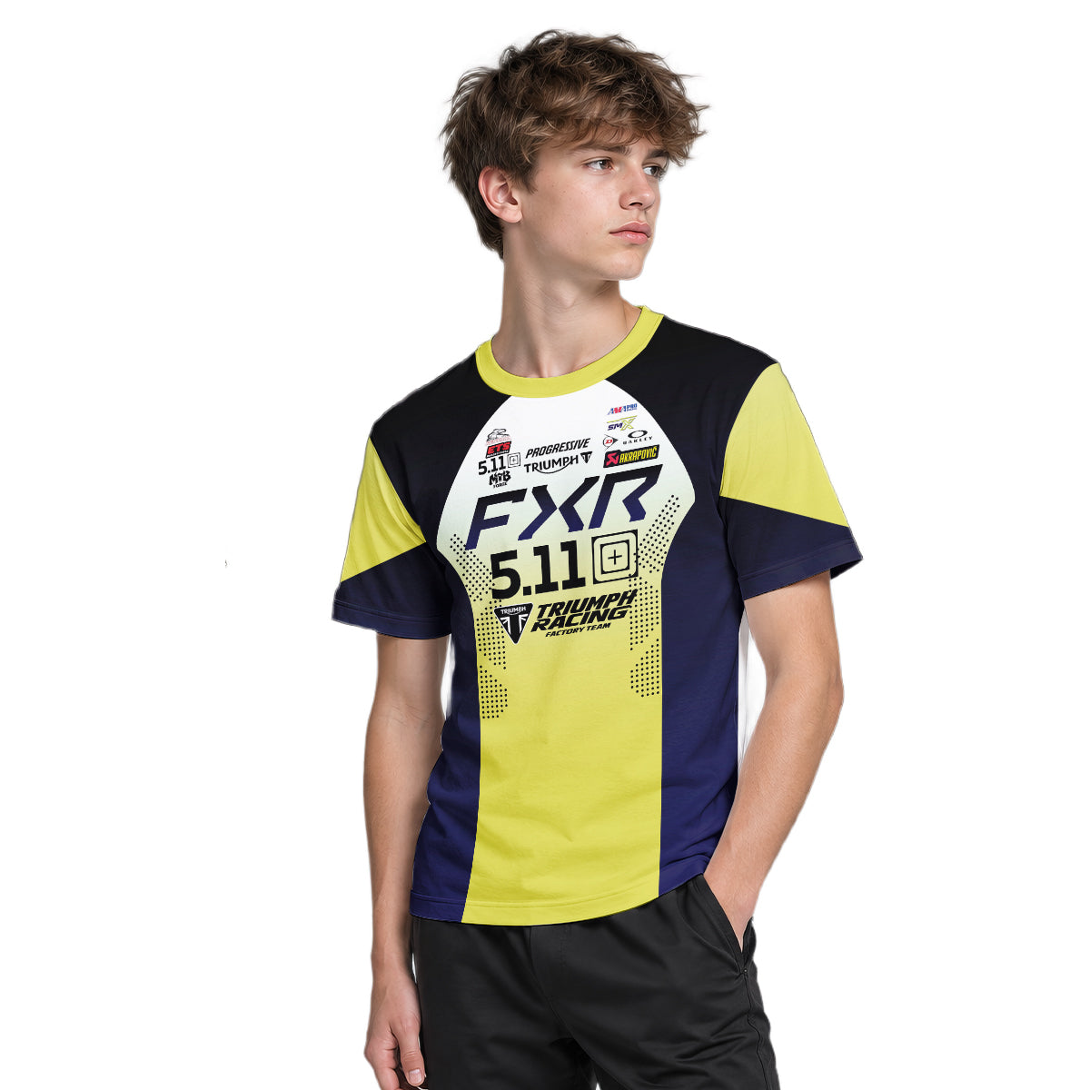 Jordon Smith 20 FXR Triumph Racing Youth Short Sleeve Motocross Jersey – Boy Lifestyle View