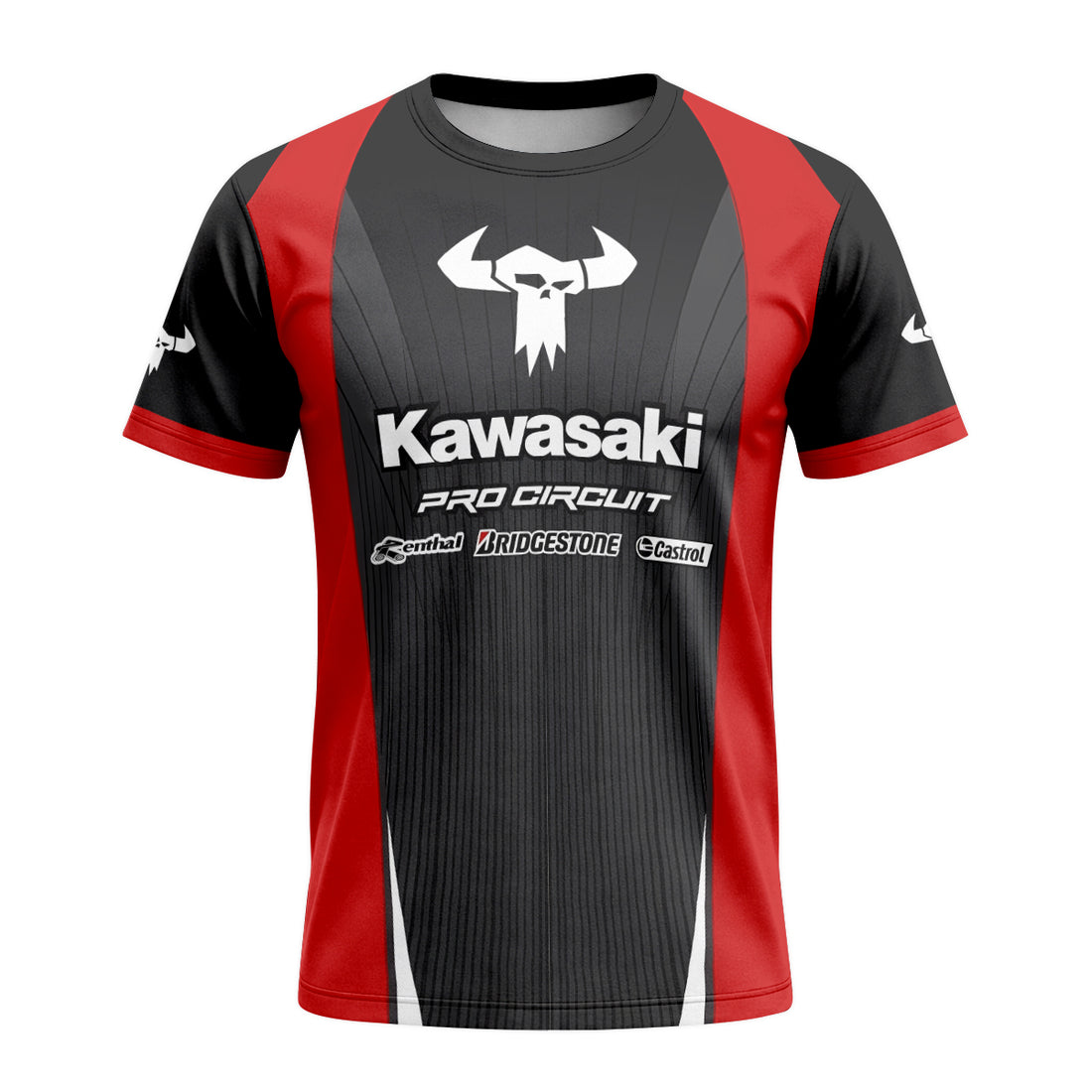 Kawasaki Pro Circuit 259 Black Red Short Sleeve Motocross Jersey