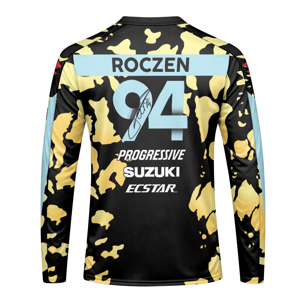 Ken Roczen 94 Progressive Suzuki Ecstar Black Gold Camo Long Sleeve Motocross Jersey